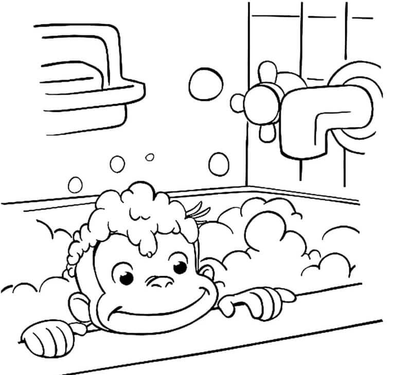 George Sedang Mandi Berbusa
