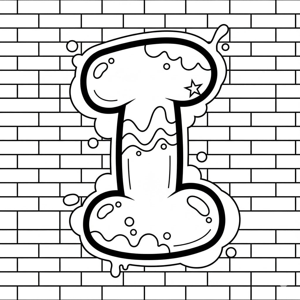 Grafiti Huruf I