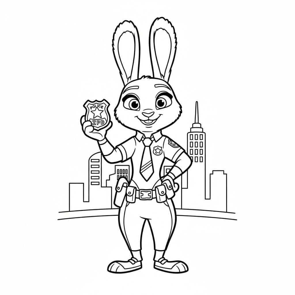 Judy dengan Lencana