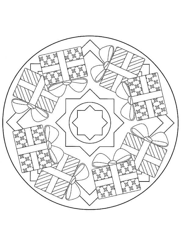 Mandala Natal Kotak Hadiah