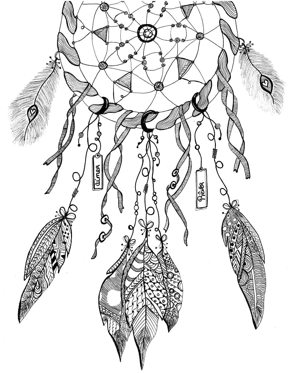 Penangkap Mimpi Zentangle