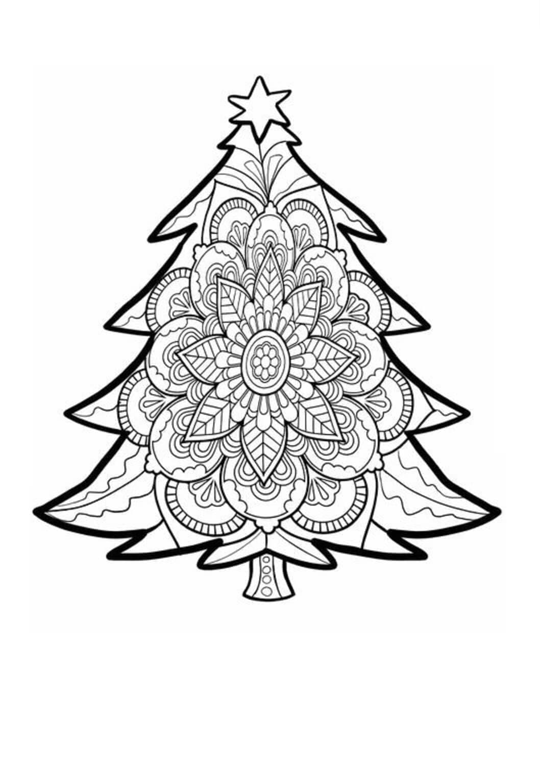Pohon Natal di mandala Natal