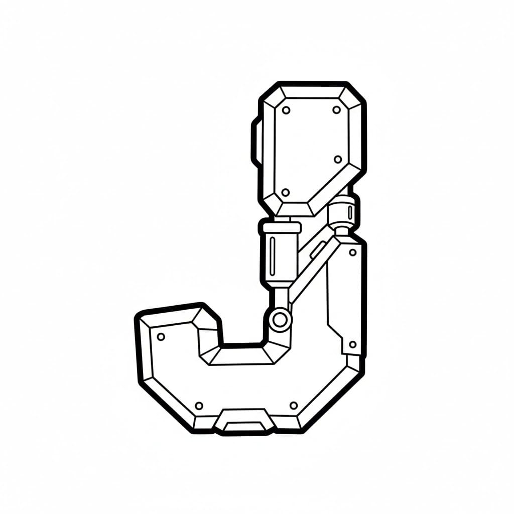 Robot Huruf J