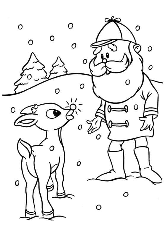 Rudolph dan Santa Claus