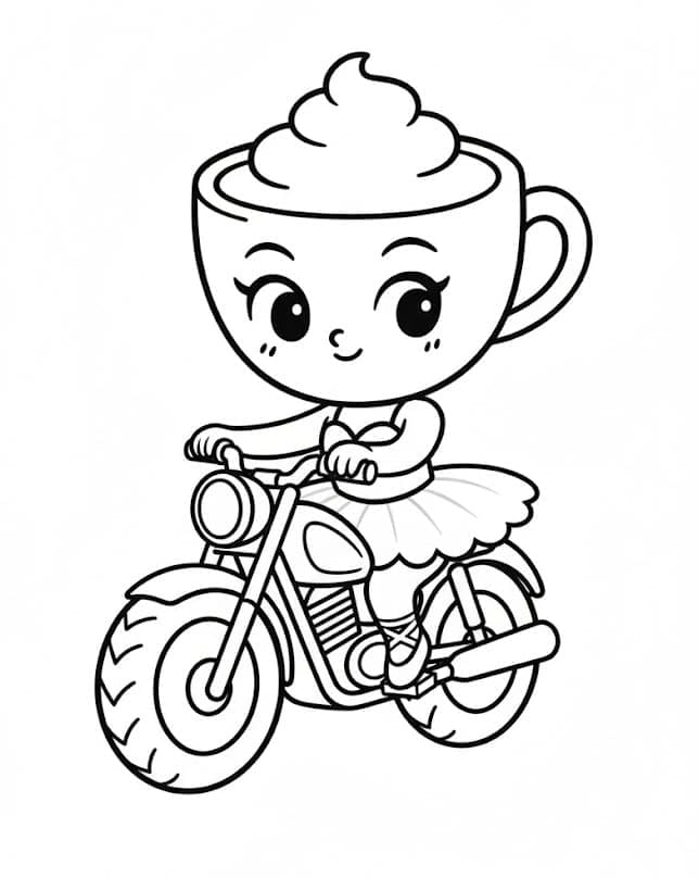 Ballerina Cappucina di Atas Sepeda Motor