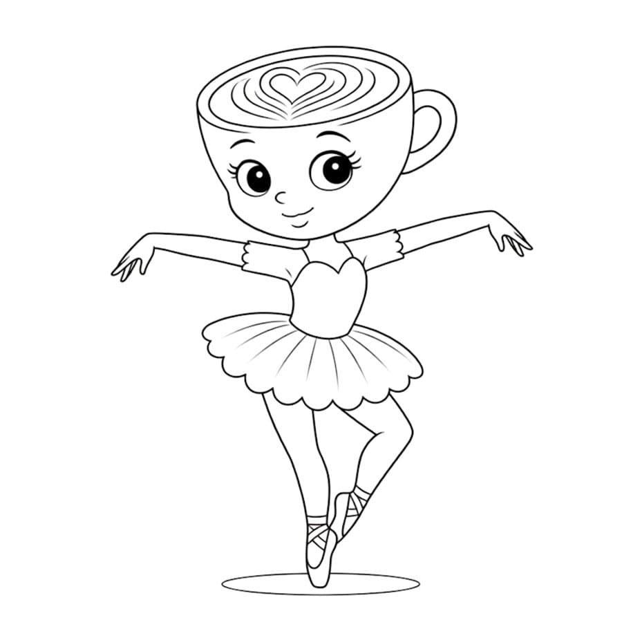 Ballerina Cappucina Tersenyum Bebas
