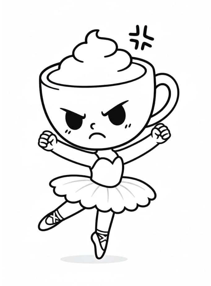 Ballerina Cappucina yang Marah