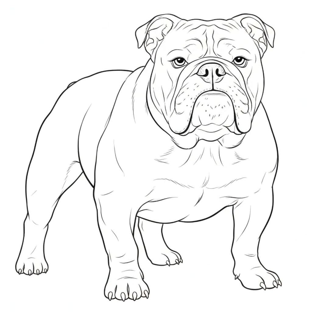 Buldog Berdiri Kokoh