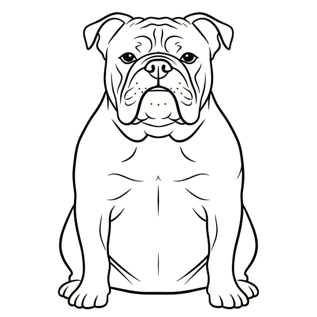 Buldog Duduk Tegak