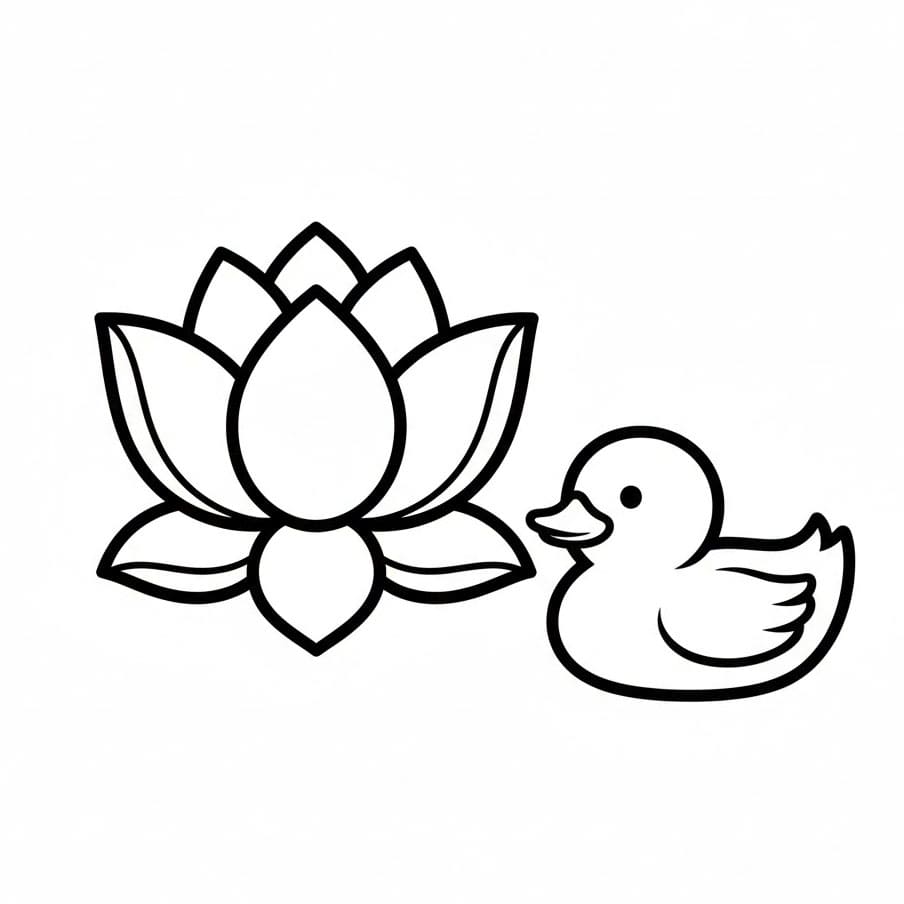 Bunga Teratai dan Bebek
