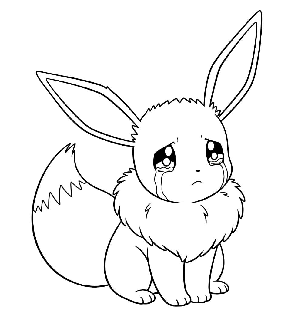 Eevee sedang menangis