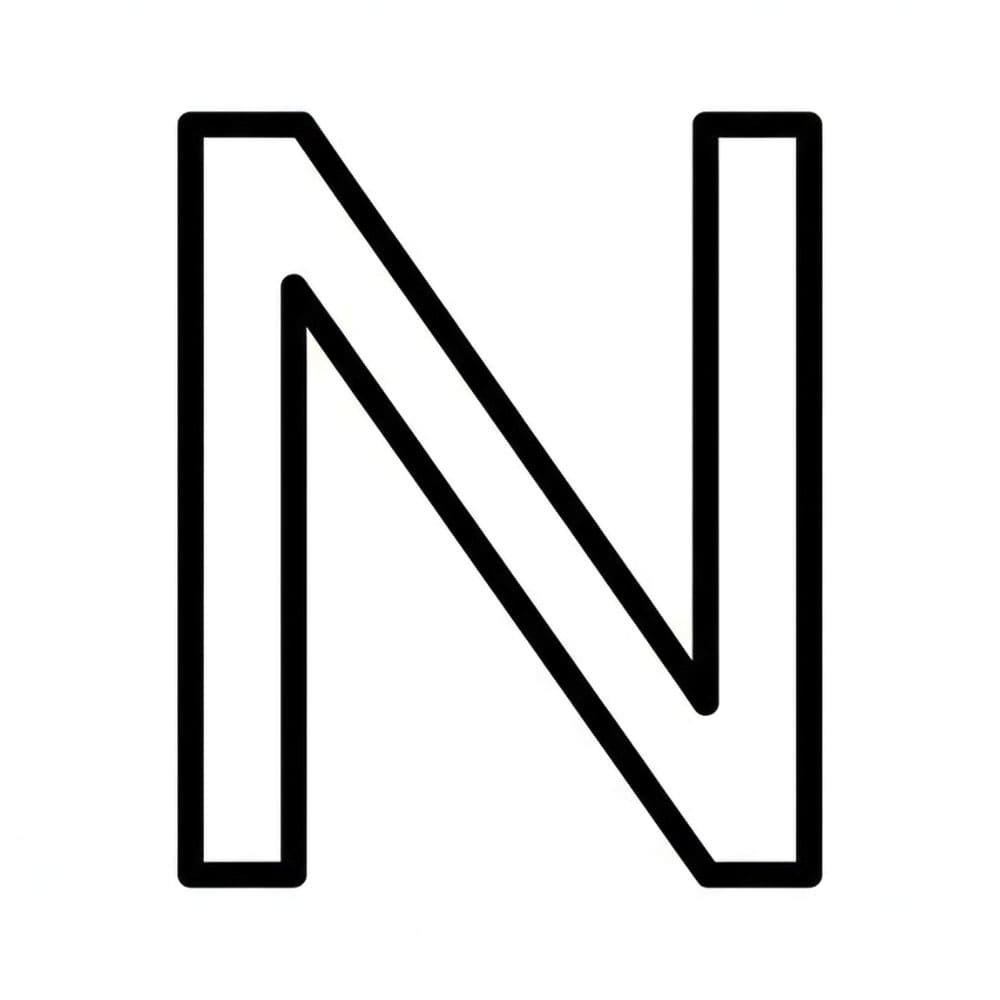 Huruf N minimal