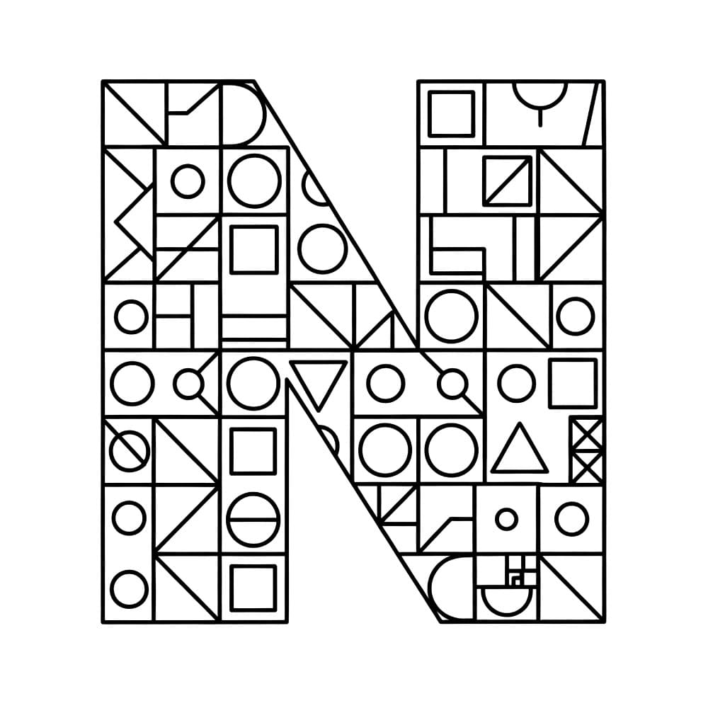 Huruf N modular