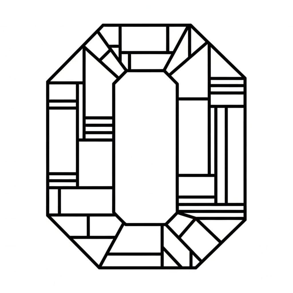 Huruf O Geometris