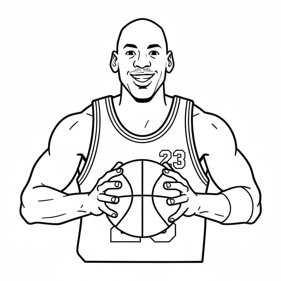 Michael Jordan Tersenyum