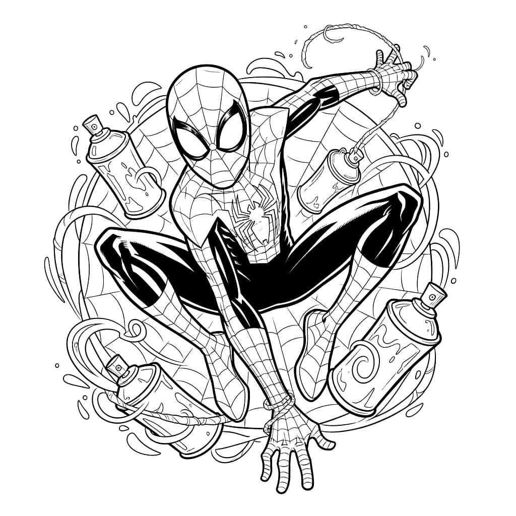 Miles Morales Gaya Graffiti