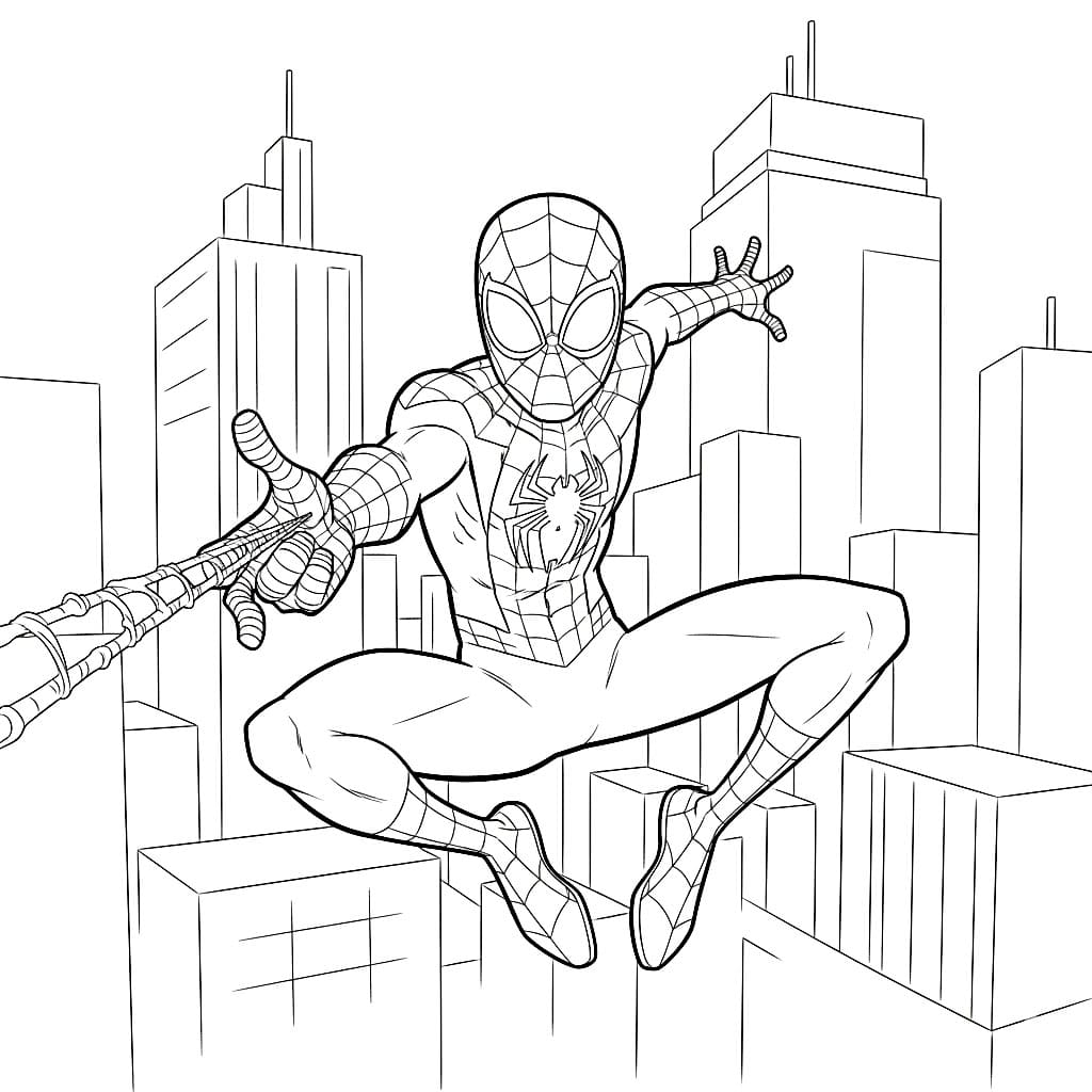 Miles Morales Menembak Jaring