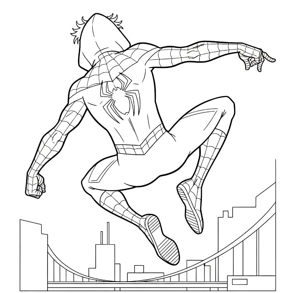 Miles Morales Tampak Belakang