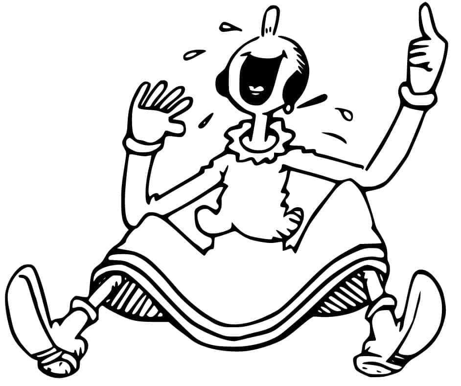 Olive Oyl Tertawa