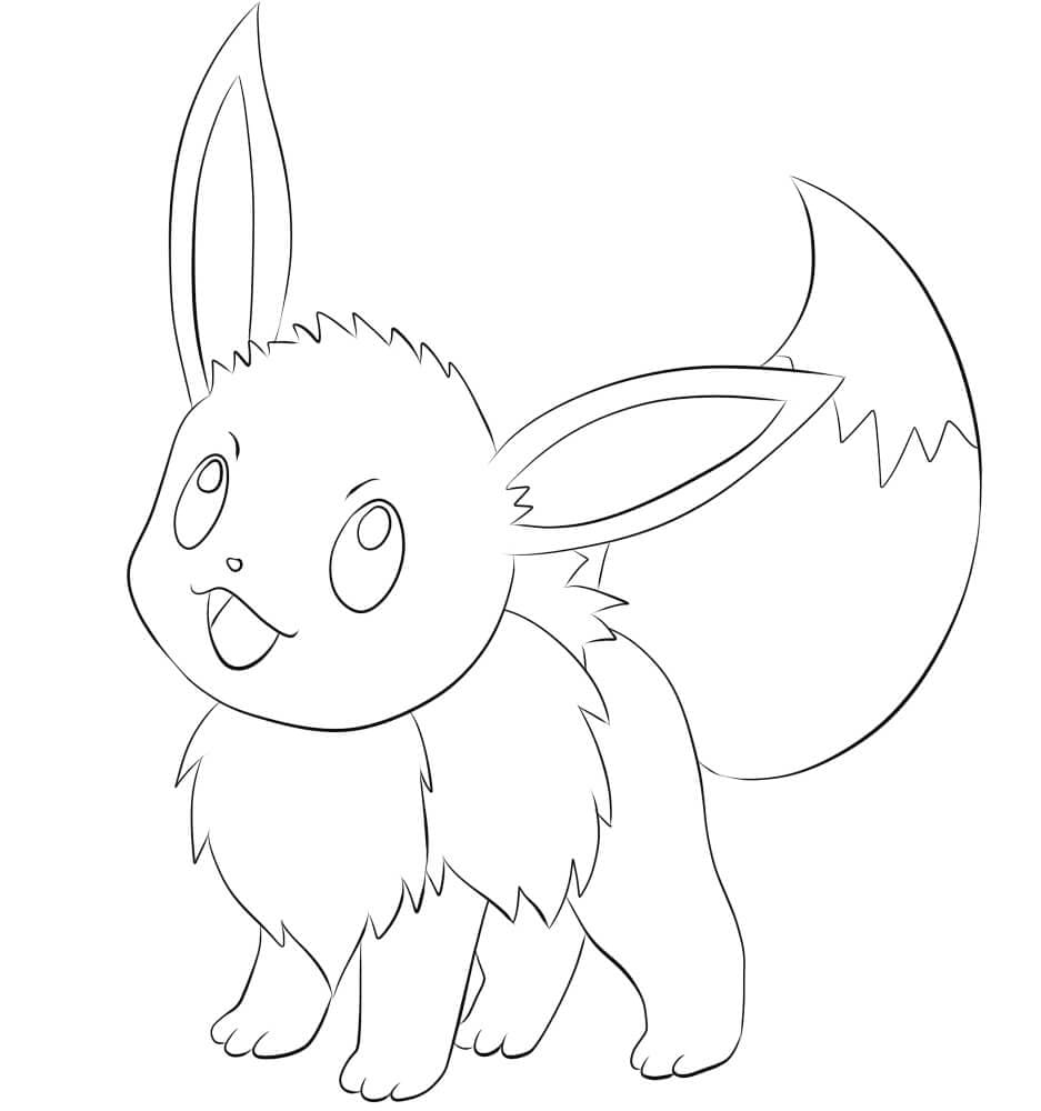 Pokemon Eevee tersenyum
