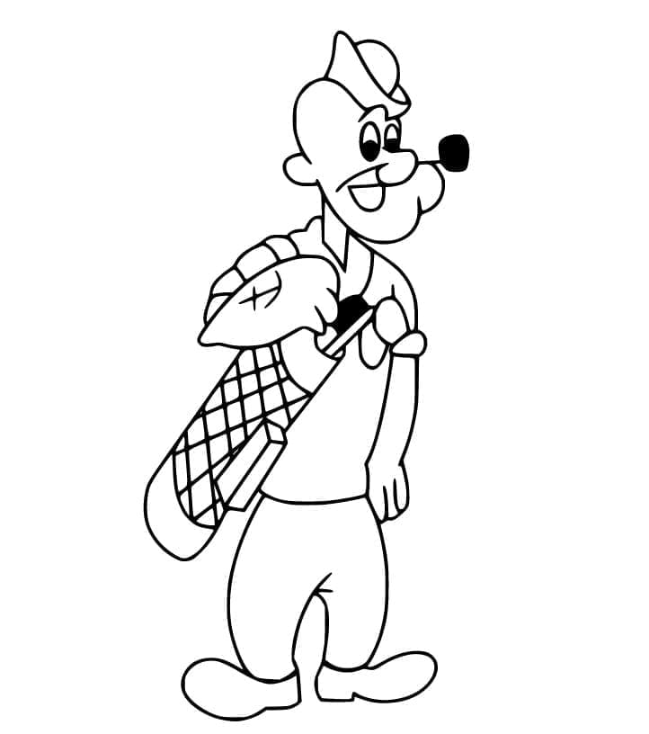 Popeye Bermain Golf