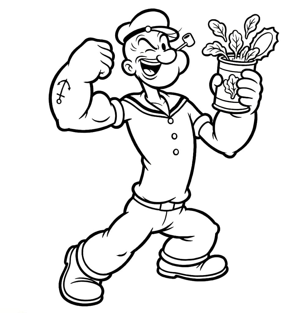 Popeye kaleng bayam