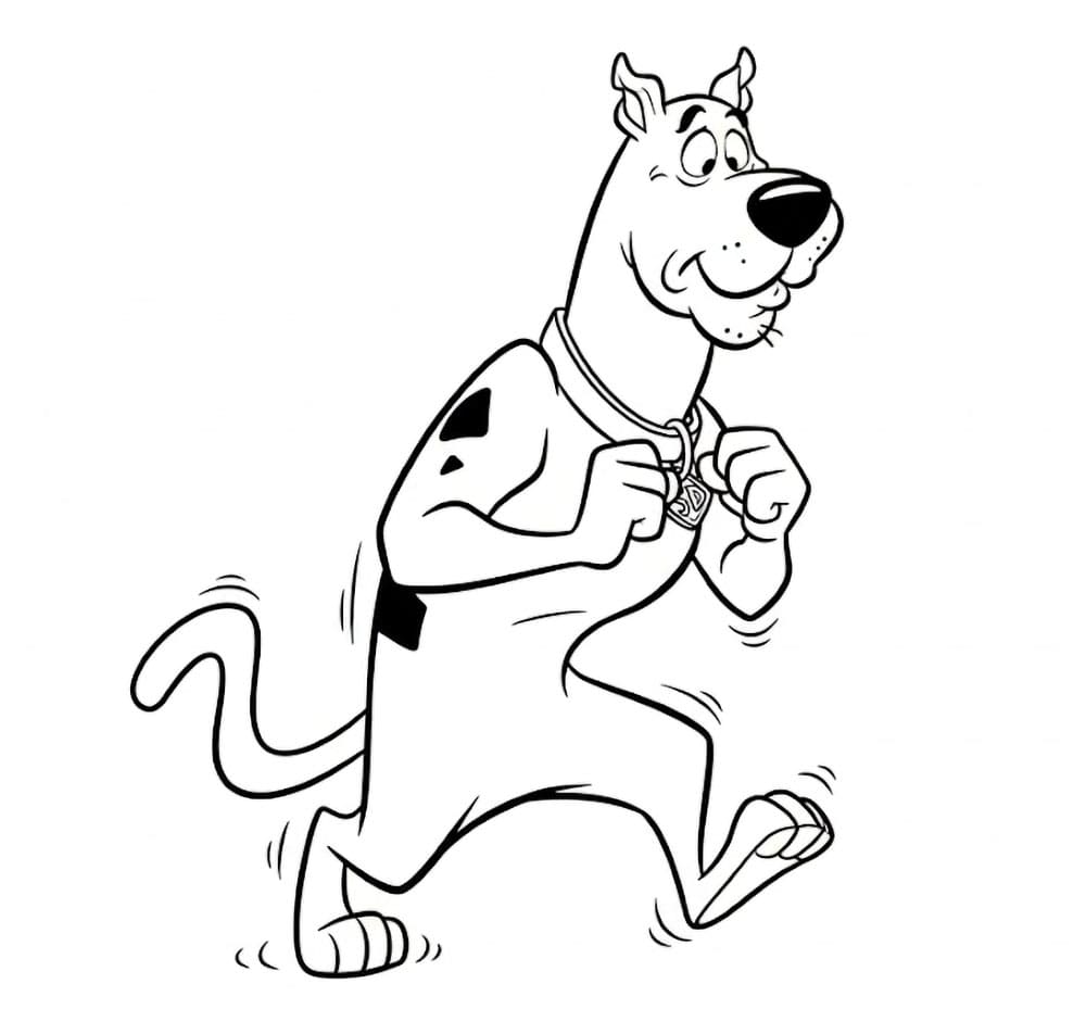 Scooby Doo bergerak