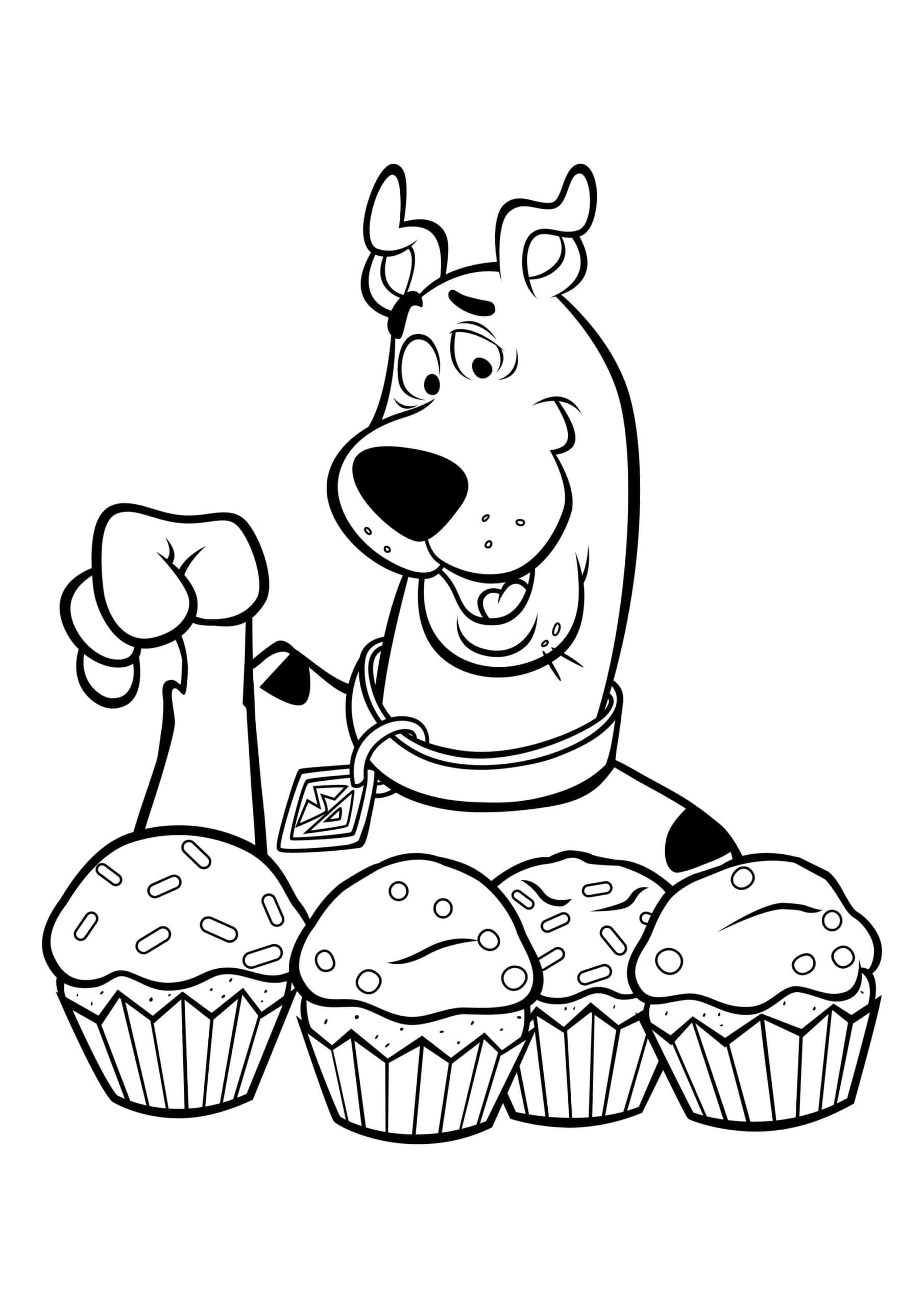 Scooby Doo dengan Kue
