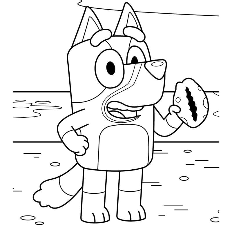 Bluey dengan Kerang