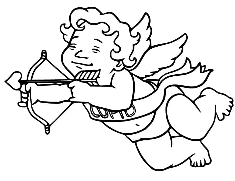Cupid Hari Valentine dapat dicetak