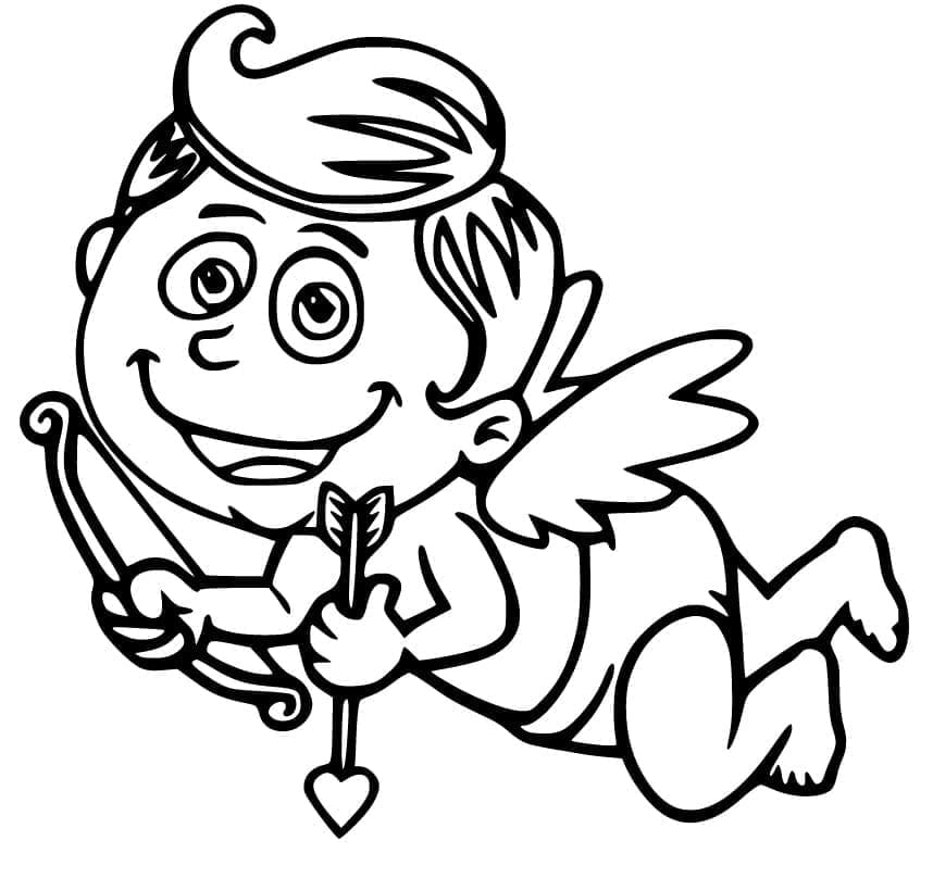 Cupid Hari Valentine yang imut