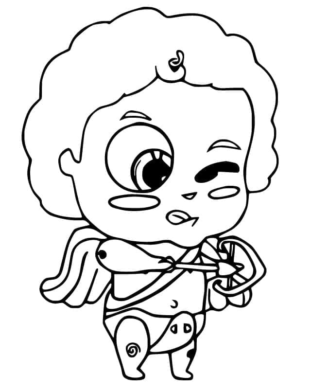 Cupid kecil Hari Valentine