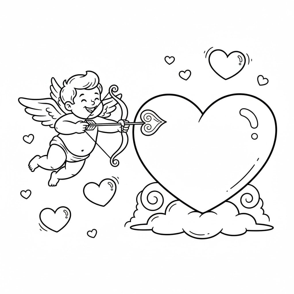 Cupid panah hati