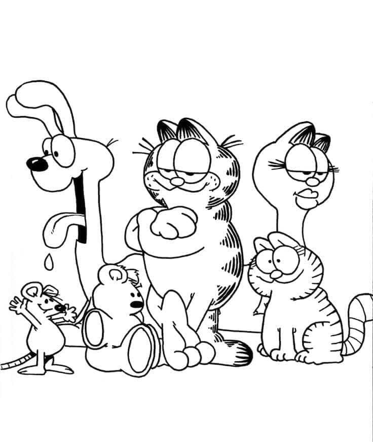 Garfield Bersama Teman-Temannya