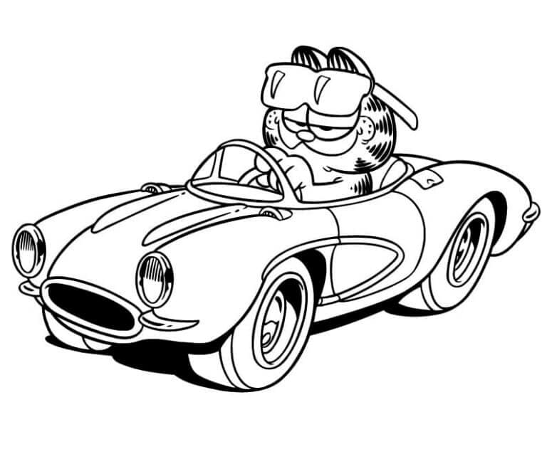 Garfield di Mobil Konvertibel