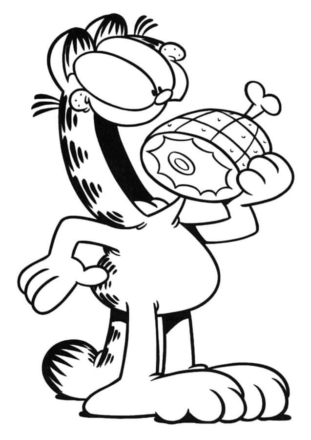 Garfield Makan Kaki Ayam