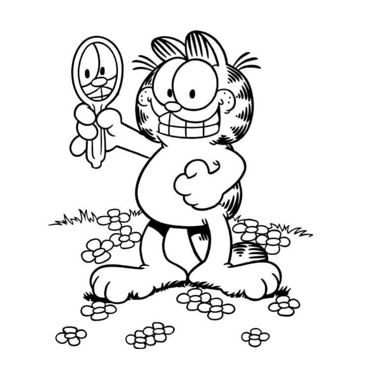 Garfield Melihat ke Cermin