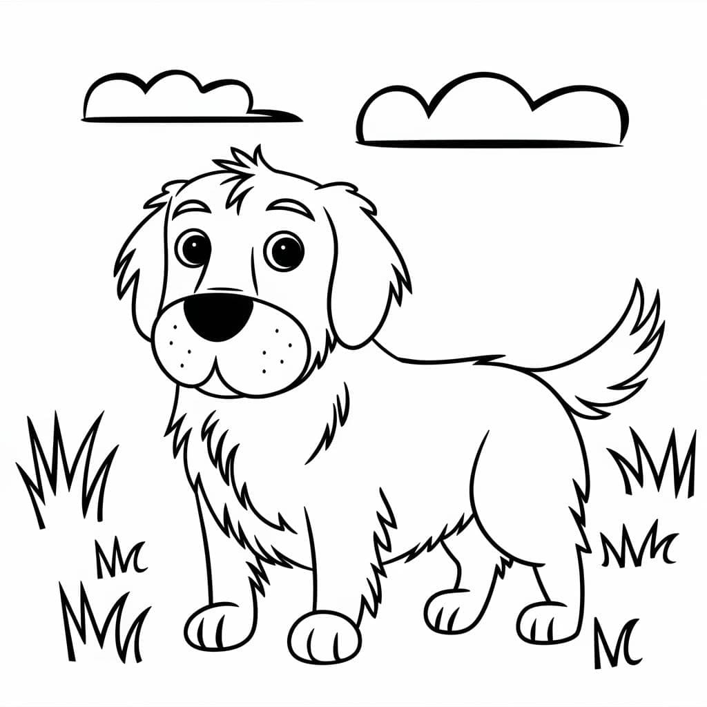 Golden Retriever sederhana
