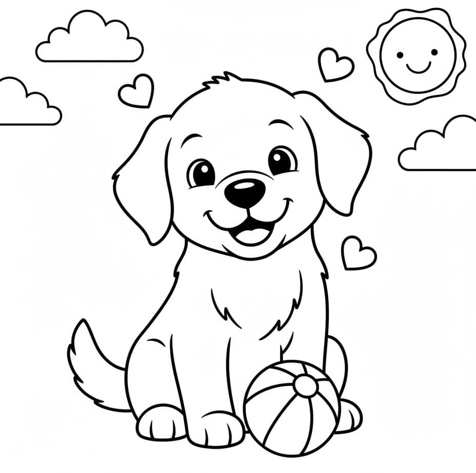 Golden Retriever yang sangat lucu