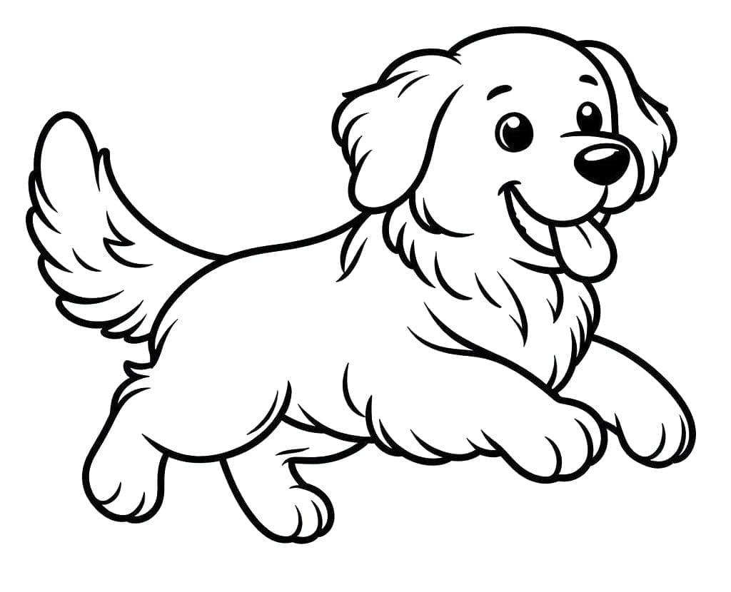 Golden Retriever yang suka bermain