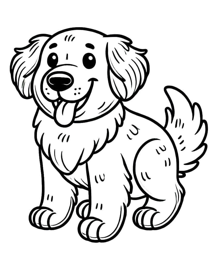 Golden Retriever yang tersenyum