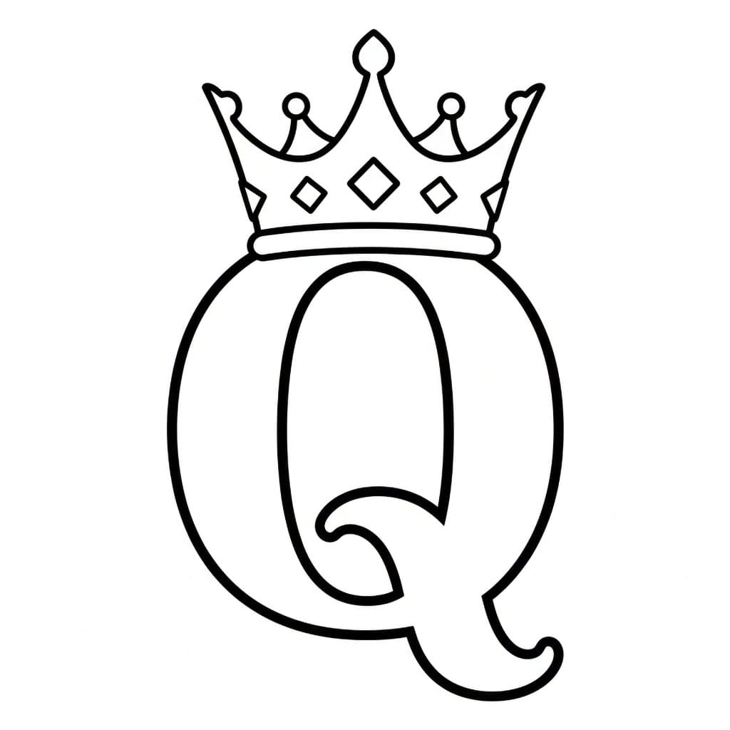 Huruf Q mahkota