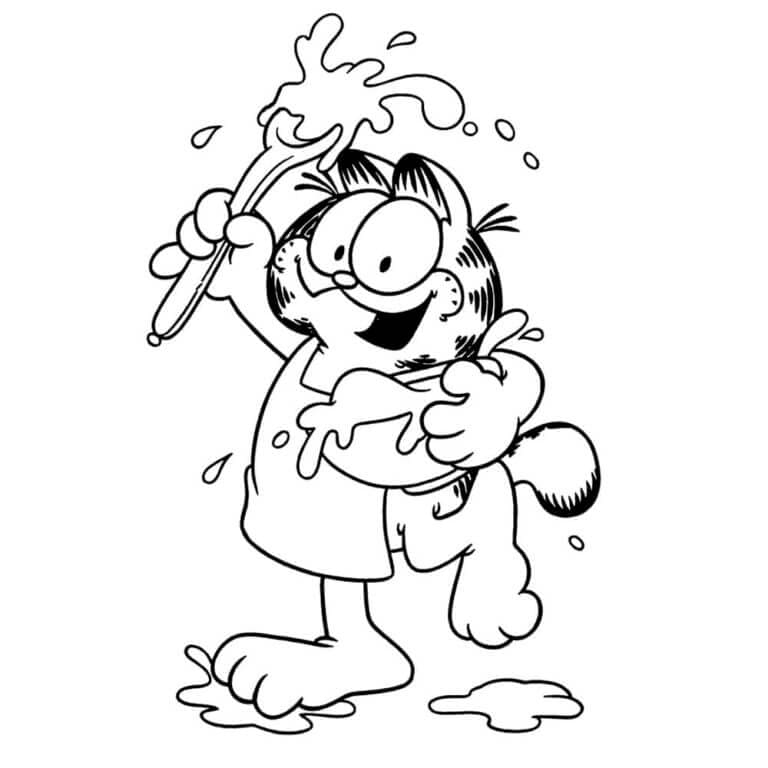 Koki Garfield yang Lucu