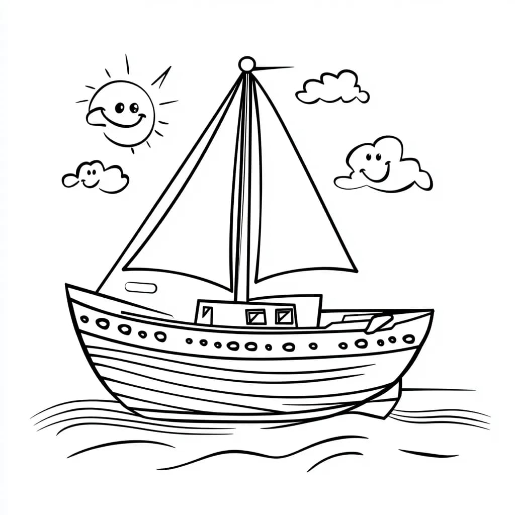 Perahu layar untuk anak