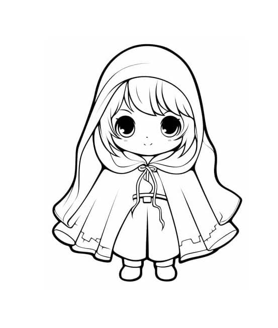 Si Kerudung Merah sketsa