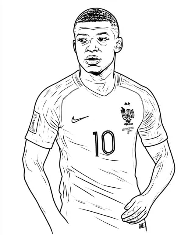 Barang cetakan Kylian Mbappé untuk anak-anak