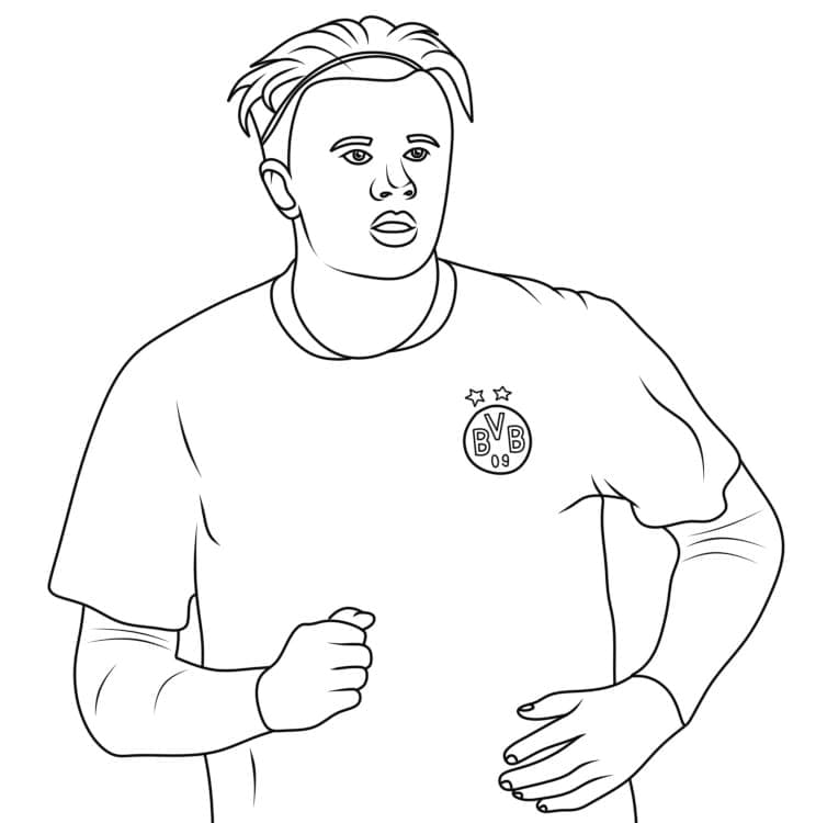 Erling Haaland berlari