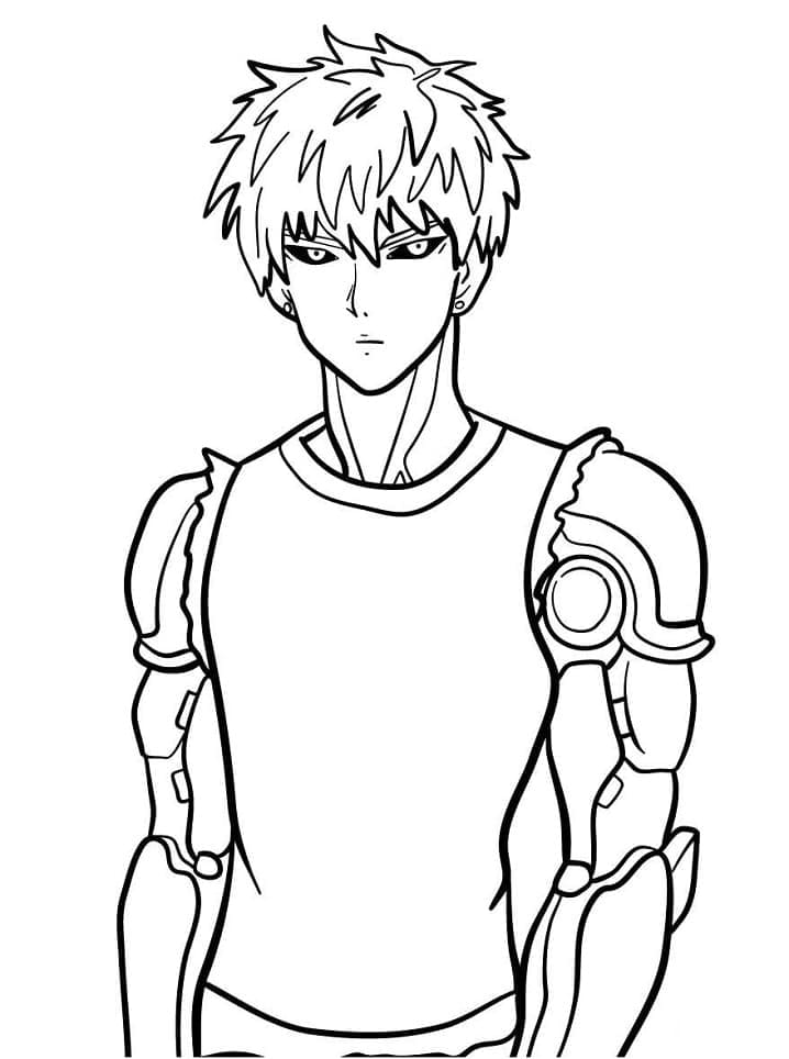Genos dari Anime One Punch Man