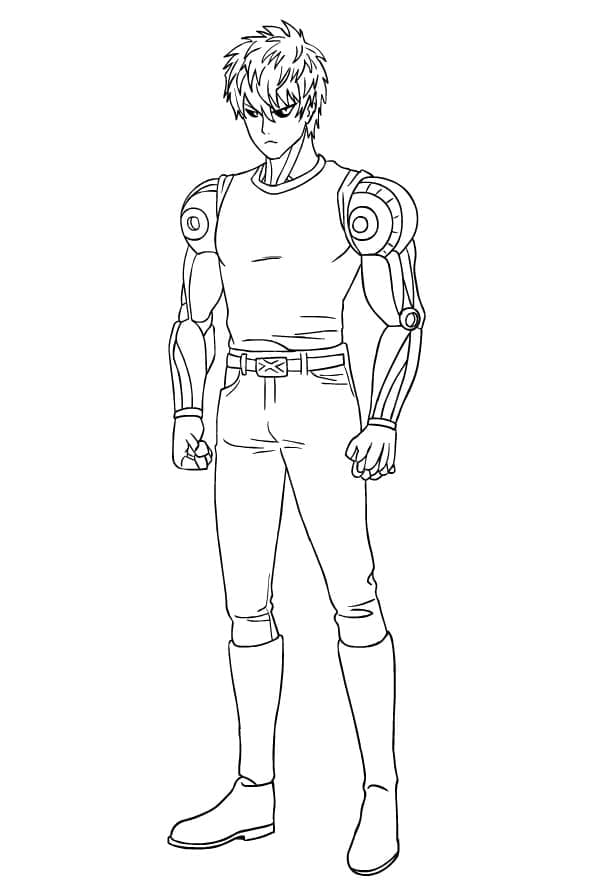 Genos di Anime One Punch Man