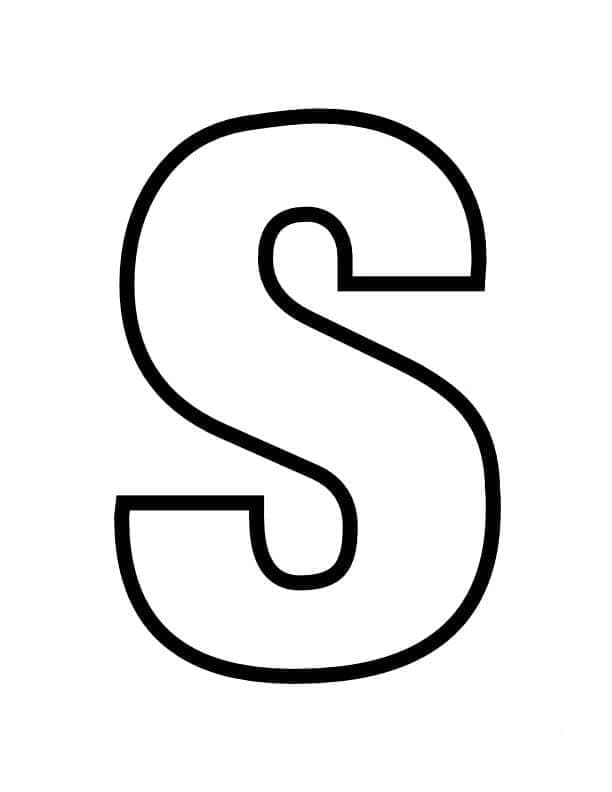 Huruf Kapital S gratis